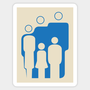 Friends & Family (Blue) Sticker